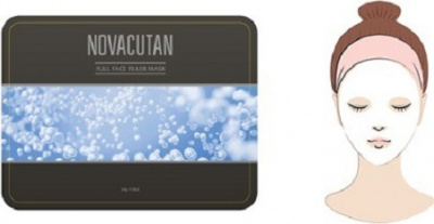 Маска-филлер для лица Novacutan Full Face Filler Mask 5 шт